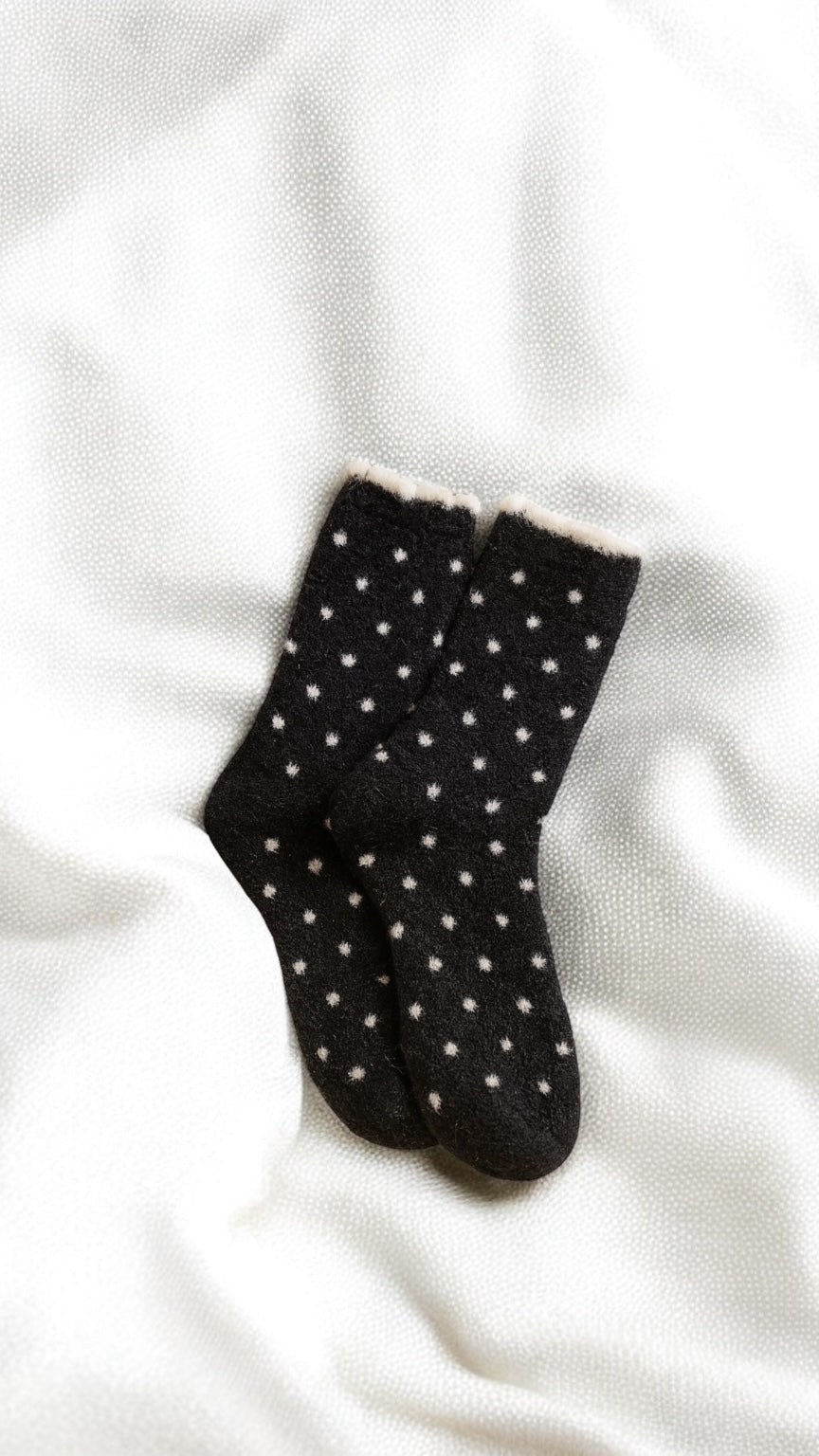Polka Fleece Socks