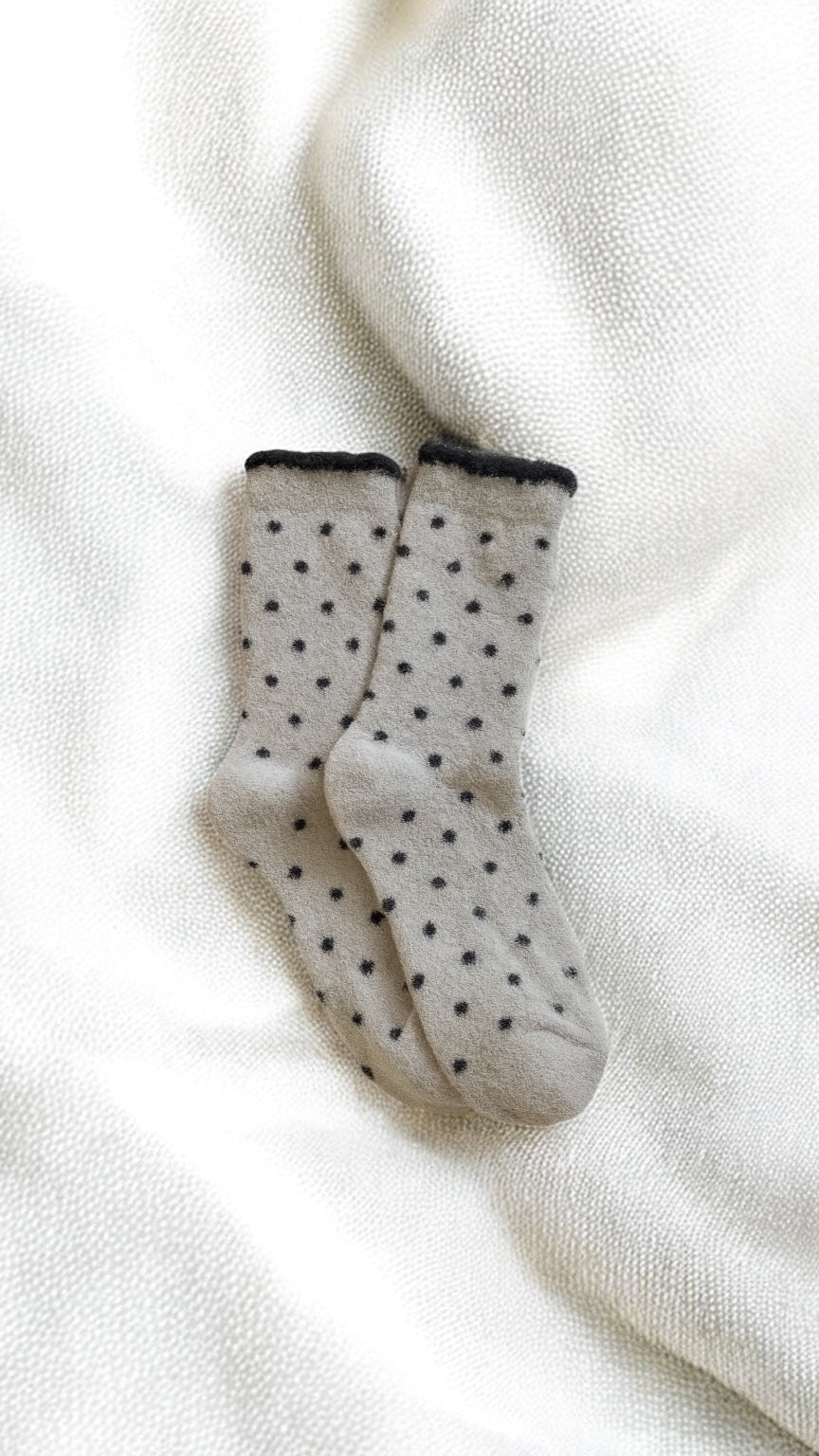 Polka Fleece Socks