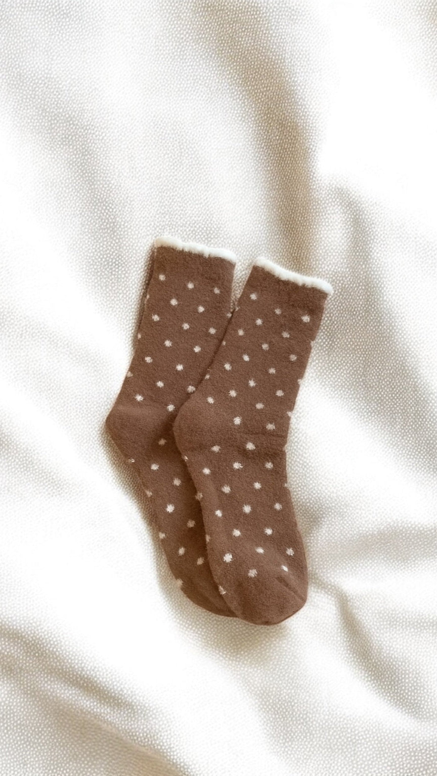 Polka Fleece Socks