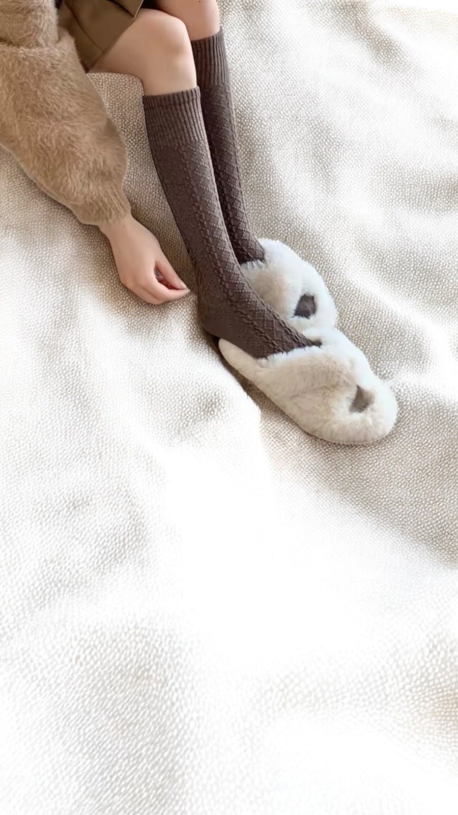 Diamond Knit Over-Knee Socks