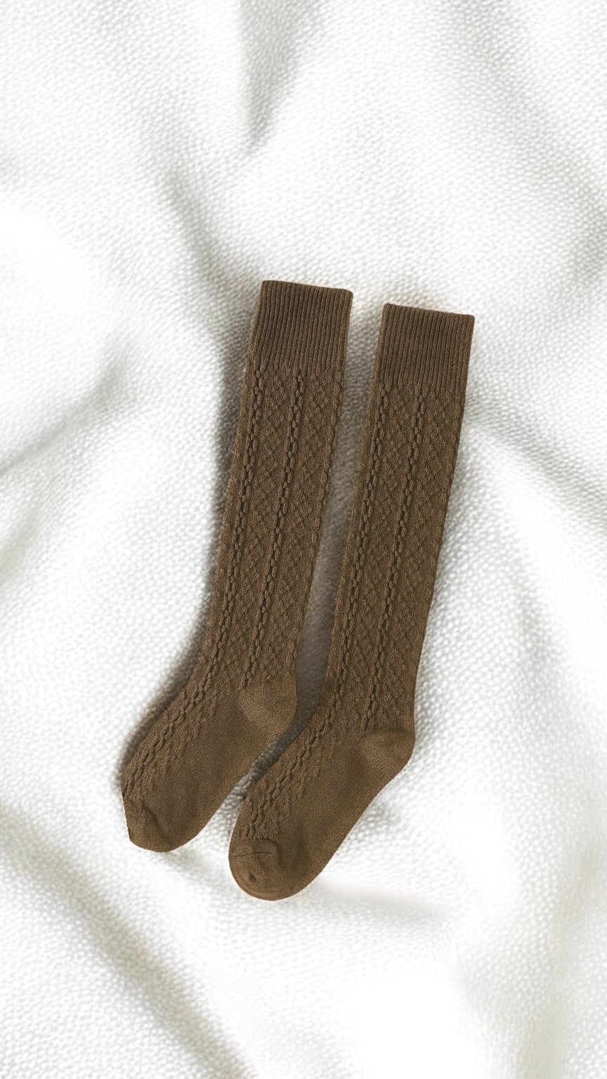 Diamond Knit Over-Knee Socks