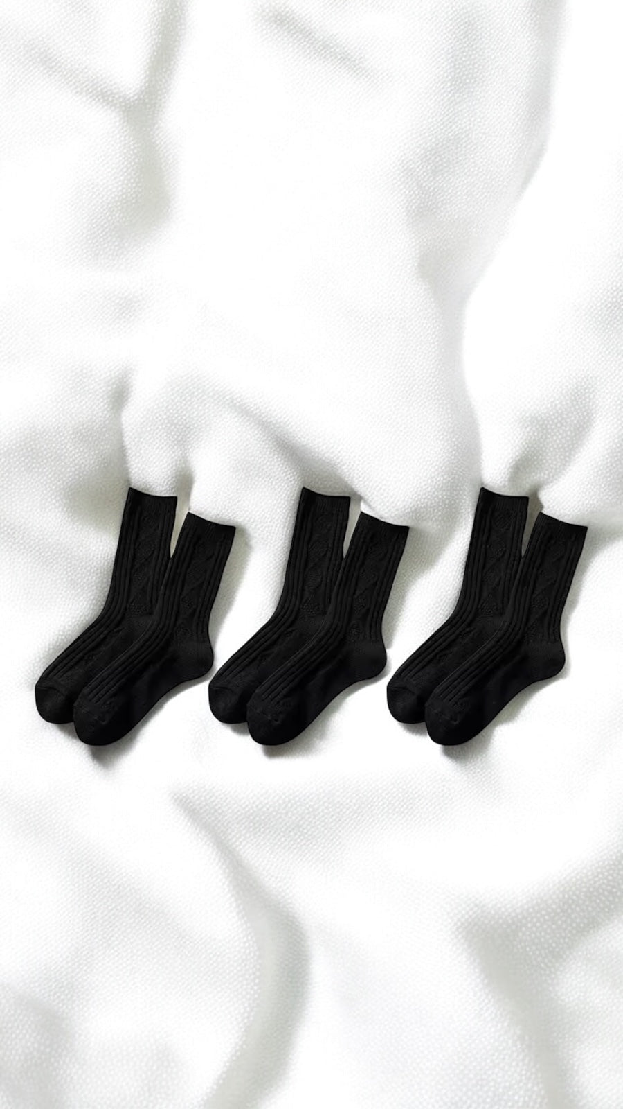 Willow Knit Socks - 3 Pairs