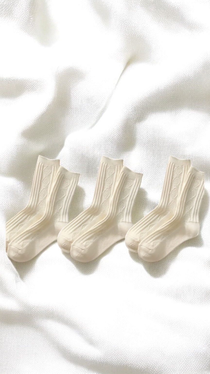 Willow Knit Socks - 3 Pairs