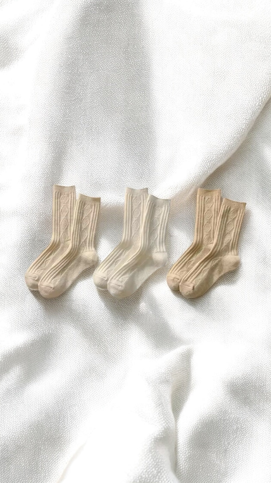 Willow Knit Socks - 3 Pairs