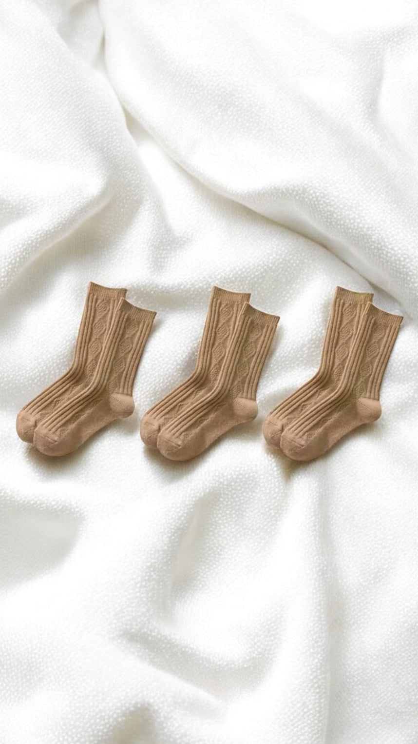 Willow Knit Socks - 3 Pairs